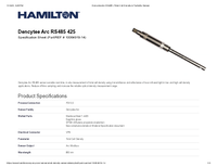 Thumbnail of document Data Sheet - Dencytee Arc RS485
